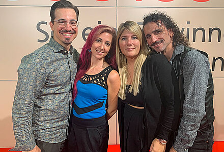 Jvo Reichenstein, Carole Corminboeuf, Fanny Vouilloz und Roberto Vitto